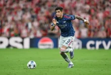 Slavia Praga vs Arsenal: Hincapié titular en la Champions League.