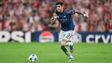Slavia Praga vs Arsenal: Hincapié titular en la Champions League.