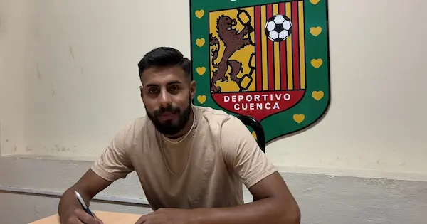 Stalin Morocho, jugador del Deportivo Cuenca.