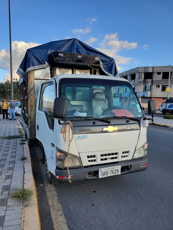 Camión robado y recuperado