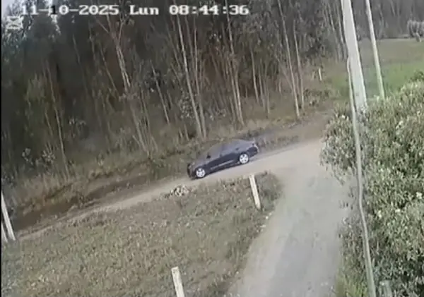 Automóvil Chevrolet negro con vidrios polarizados y sin placas que estaría causando zozobra en el cantón