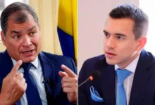 Rafael Correa exige la revocatoria del mandato de Daniel Noboa