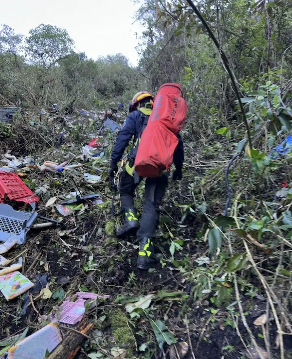 El trabajo de Bomberos Pallatanga fue muy sacrificado