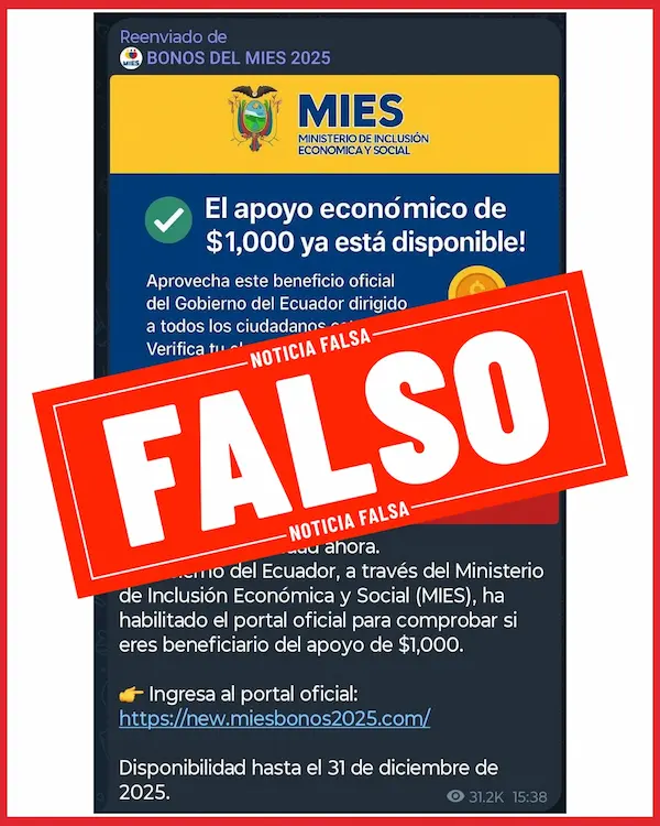 Gobierno alerta por estafas de bonos falsos en redes sociales