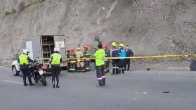 3 personas mueren en accidente en el Paso Lateral de Ambato.