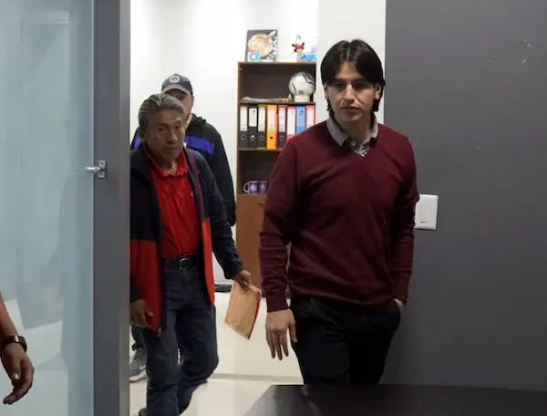 Nuevo interventor de Olmedo en las instalaciones del club.