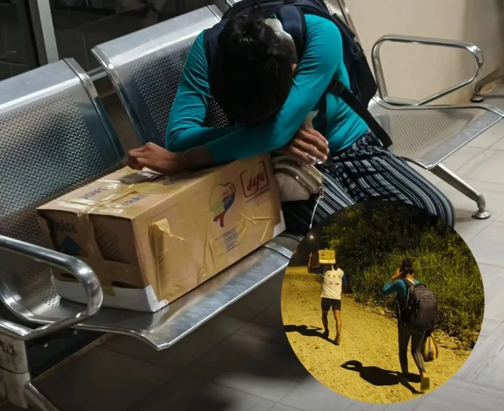 Entregan cuerpo de una bebé en una caja de cartón en Taisha.