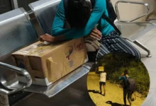 Entregan cuerpo de una bebé en una caja de cartón en Taisha.