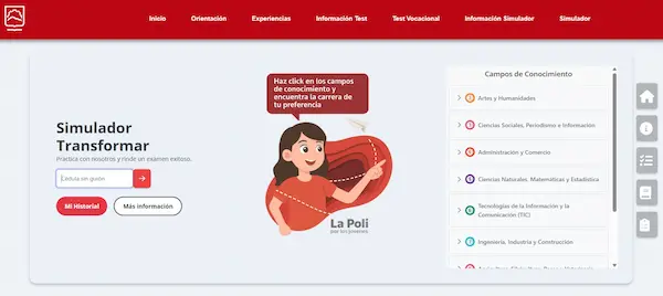 Espoch habilita simulador para que nuevos estudiantes practiquen el examen de admisión