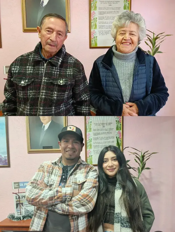 Flavio Pesantes, Norma Astudillo, Rubén Inga y Reni Nicole Jaramillo opinaron sobre la vialidad en Chimborazo.