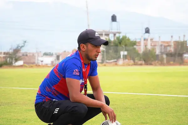 Joel Pozo durante su etapa en Centro Deportivo Olmedo.