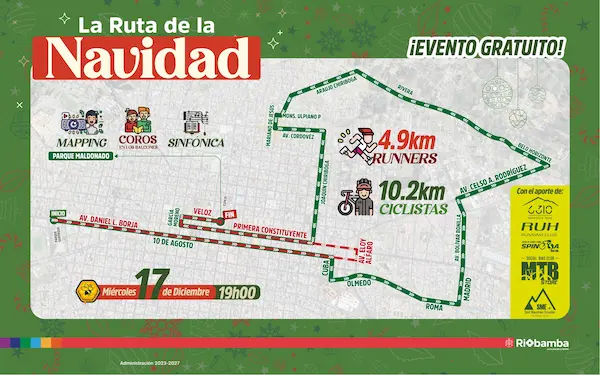 Recorridos de las rutas.