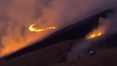 Incendio forestal afecta el Páramo La Chorrera