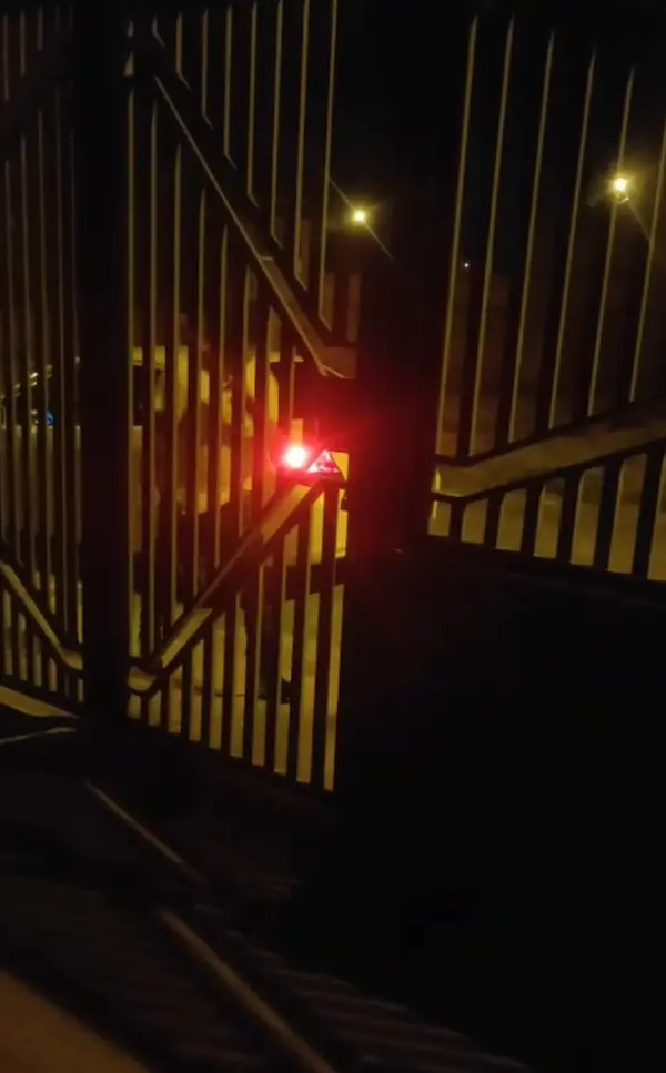 Con total tranquilidad se baja del vehículo, protege su rostro y manos, y se acerca