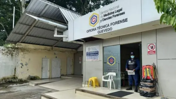 El cuerpo inerte fue trasladado al Centro Forense de Quevedo, para la autopsia de ley