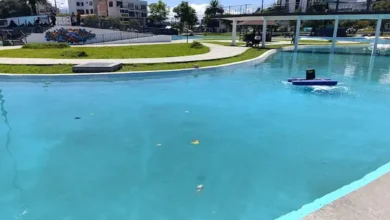 Pileta del Parque Infantil convertida en piscina pública en Riobamba