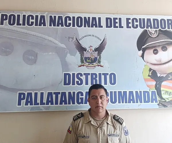 Capitán Jhonny Barahona, jefe del Circuito Pallatanga
