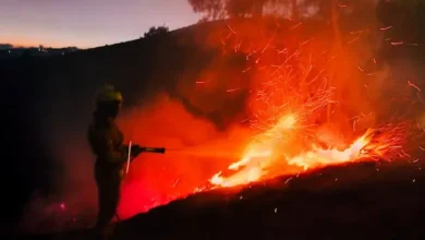 Bomberos Guamote apagó incendios forestales en comunidades