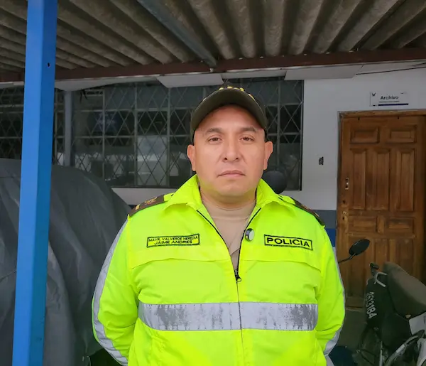 Mayor Jaime Andrés Valverde, jefe del Distrito Guano - Penipe