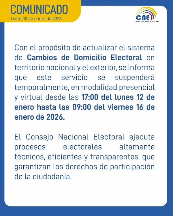 ¿En qué consiste el Cambio de domicilio electoral 2026?