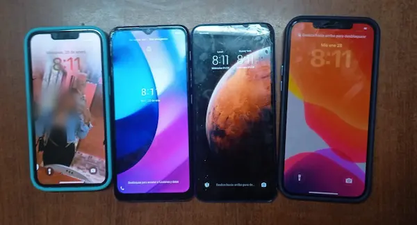 Celulares que no pudo justificar su procedencia