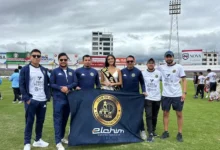 Inauguración del Campeonato de Ex Alumnos en Riobamba.
