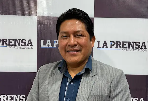 José Copa, presidente de la Liga Cantonal de Guamote.