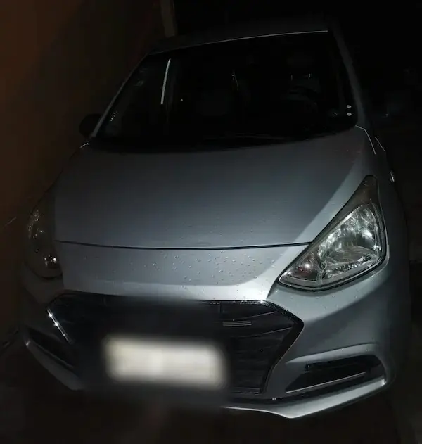 Automotor en el que se movilizaba al momento de su detención