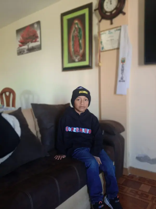 Su amado Luis Kelvin es uno de sus 2 motores para aferrarse a la vida