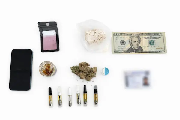 Evidencias encontradas durante el allanamiento a la vivienda