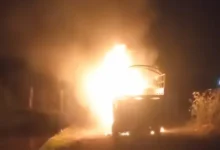 Parroquia de Riobamba quemó carro contra la inseguridad