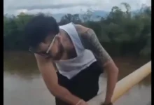 Video | Influencer muere tras saltar desde un puente