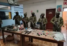 Ejército decomisa objetos prohibidos de cárcel de Riobamba