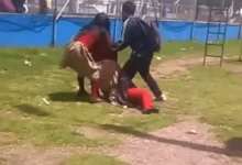 Estudiantes de colegio de Riobamba protagonizaron pelea en un parque