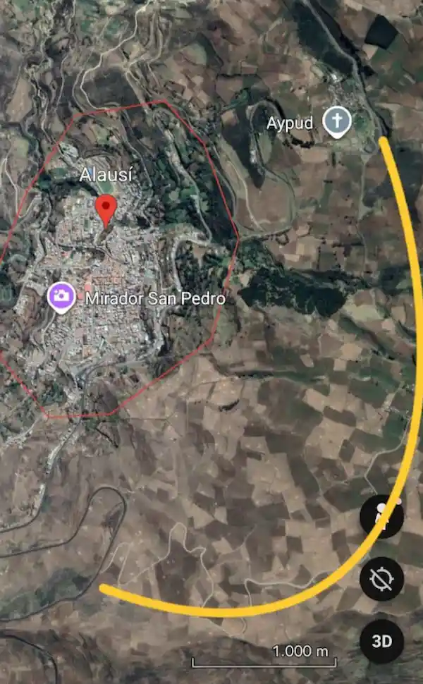 Recorrido sugerido de la variante en la E35