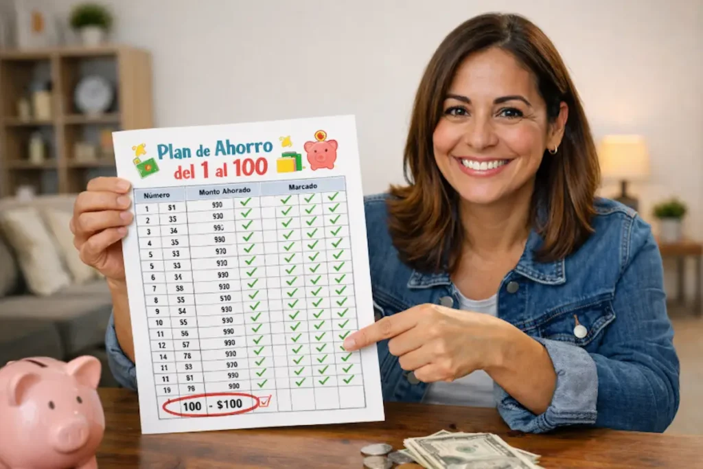 Plan de ahorro del 1 al 100: mira como aplicarlo paso a paso