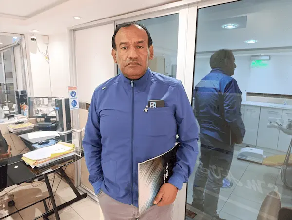 Alberto Lema, presidente del Barrio La Joya