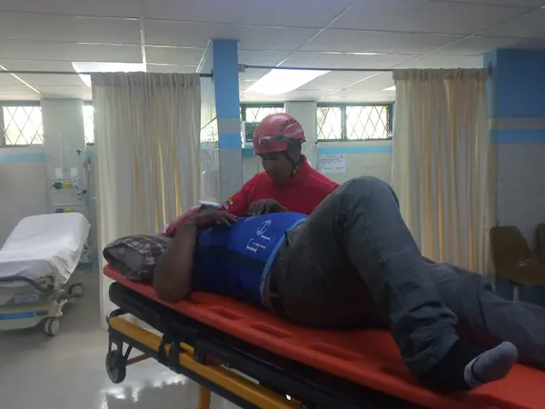 El ciudadano quedó a buen recaudo y agradeció el inmediato auxilio recibido