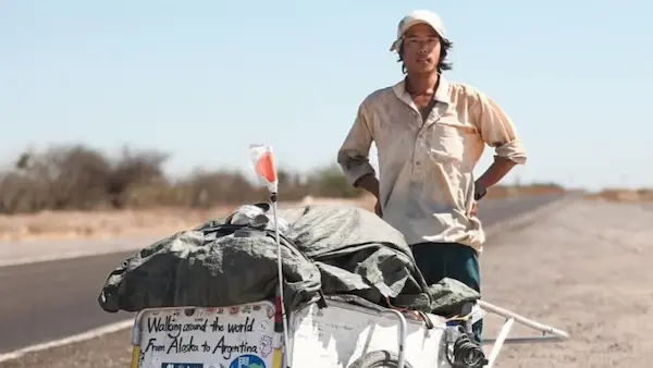 ¿Quién es Atsushi Yao y por qué recorre América a pie?