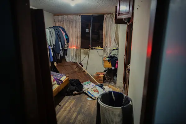 Parte de las afectaciones registradas en el inmueble