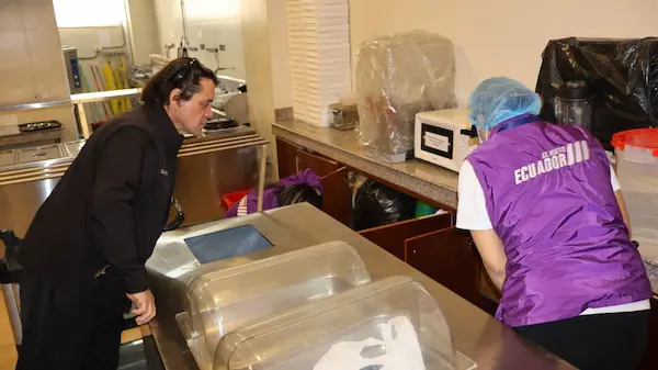 El intendente Marcelo Mancheno fue parte de la tarea ejecutada el martes 3 de febrero