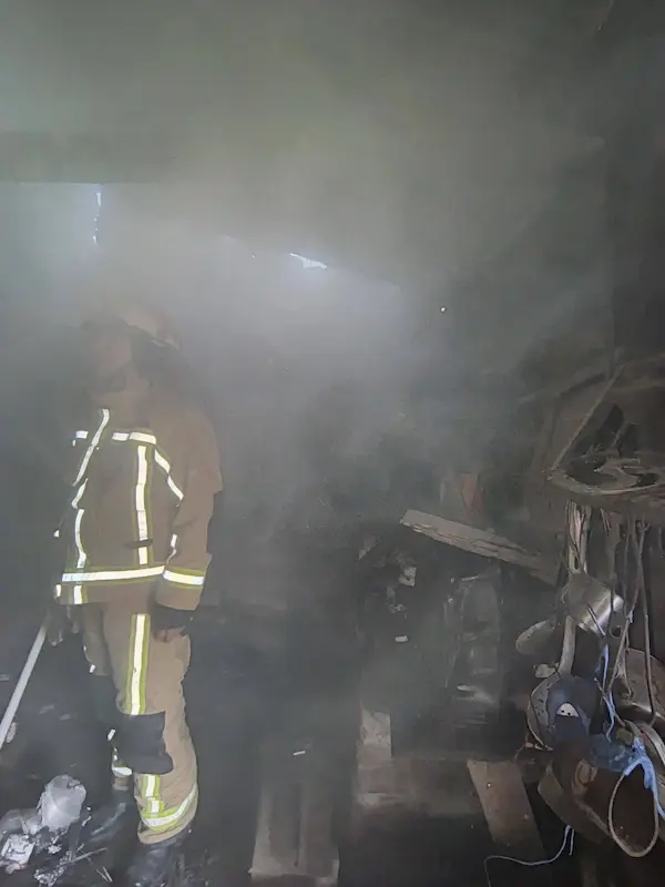 La afectación fue notoria, al interior del inmueble