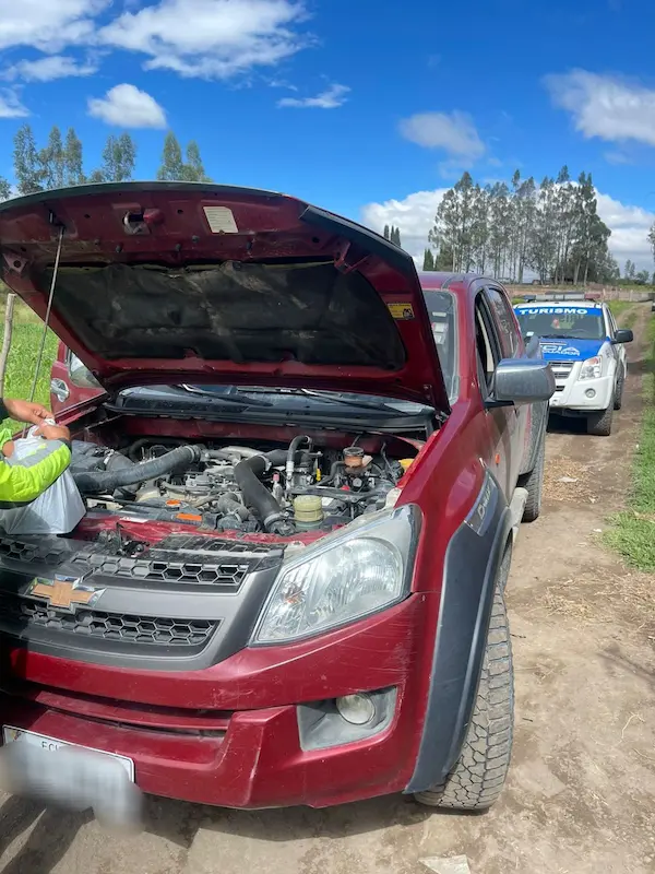 Carro reportado robado recuperó la Policía en Riobamba