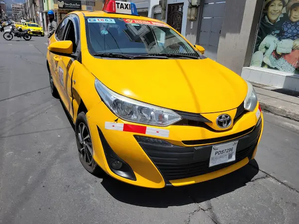 El taxi no presentaba mayor afectación en comparación al causante del accidente