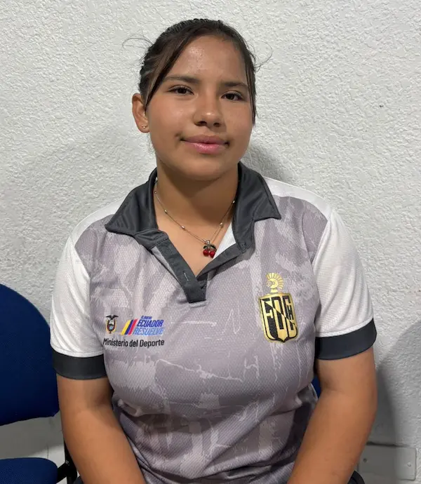 Aynara Zoria, arquera chimboracense. Fuente: Propia.