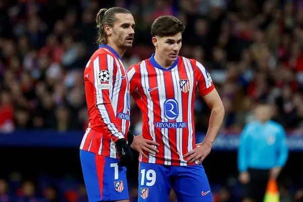 Griezzman y Julián Álvarez son la dupla ofensiva en el Atleti.
