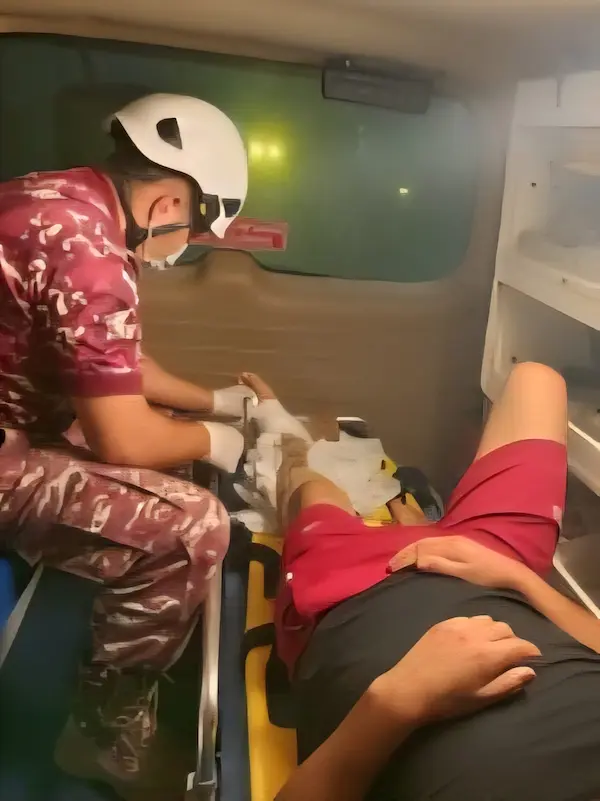 Hombre de 29 años herido en accidente en Cumandá