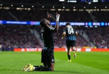 VIDEO l Joel Ordóñez marca al Atlético en Champions. FUENTE: X.