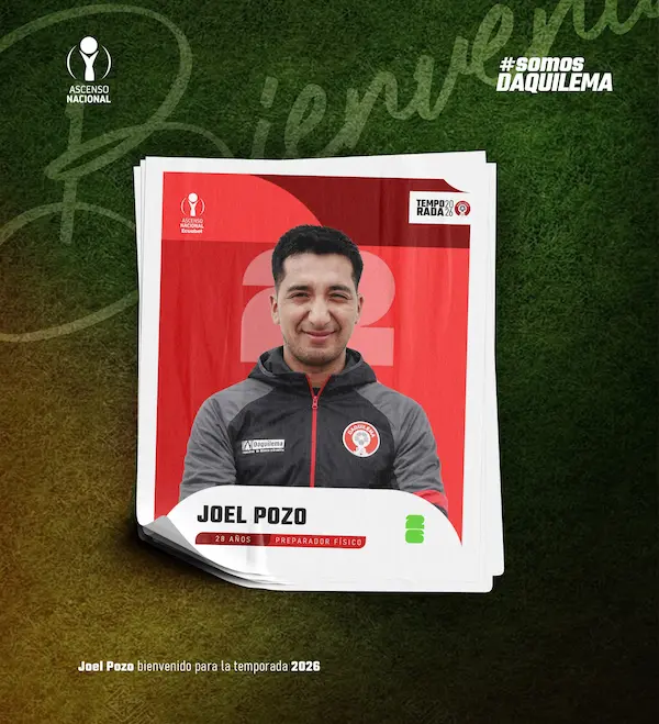 Joel Pozo se une como preparador físico.