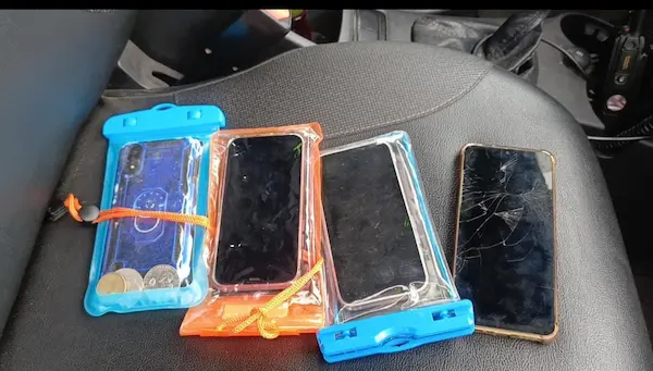 Equipos que fueron encontrados y decomisados pro la Policía Nacional